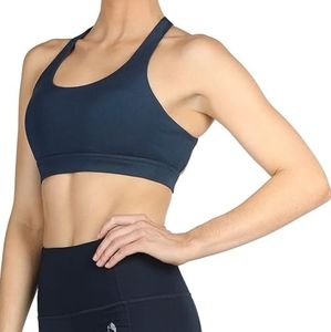 icyzone Padded Strappy Sports Bra Yoga Tops Activewear Workout